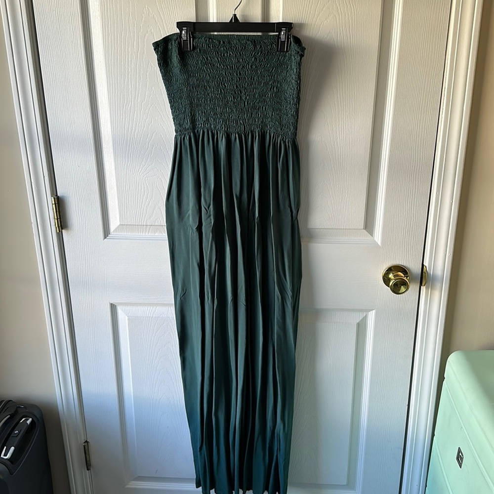 Strapless maxi